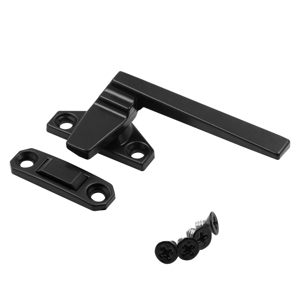 H 38218 Right-Handed, Matte Black, Casement Locking Handle with Offset Base (Single Pack)