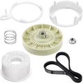 Upgraded Washer Pulley Clutch Kit Replacement for Whirlpool WET4027HW2 8TWTW6000JW1 WTW5100HC3 WTW6120HW3 WTW6120HC3 WTW5100HW3 WETLV27HW3 YWET4027HW2 WGTLV27HW3 MVW4505MW0 WGT4027HW2 WTW4957PW0