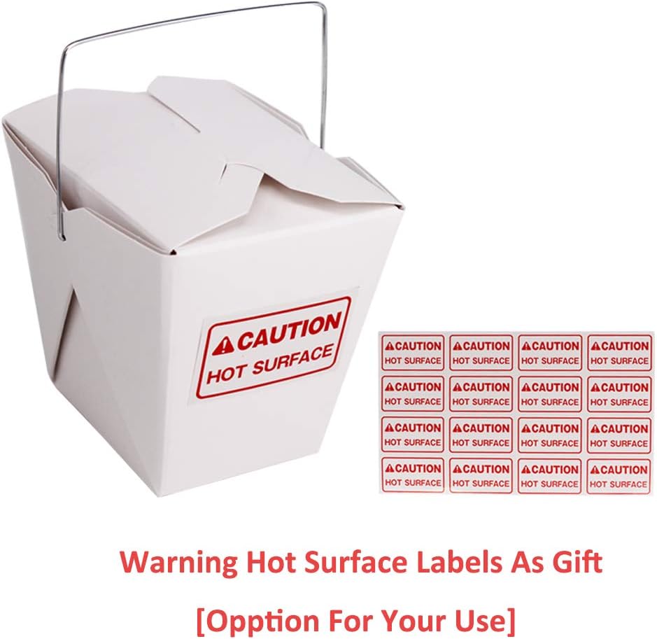 50 Pack 16oz/1 Pint Chinese Take Out Boxes, Paper Food Containers