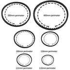 Uenhoy 6 Pcs 2GT-6 3D Printer Timing Belt 6mm Closed Loop 110-610mm Set
