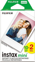 Instax Mini Instant Film Twin Pack (White), 20 Photos | The instax film ensures sharp