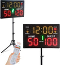 Ultra-Bright LED Scoreboard, Digital Scoreboard with Remote, Portable Electronic Score Keeper, Basketball Score