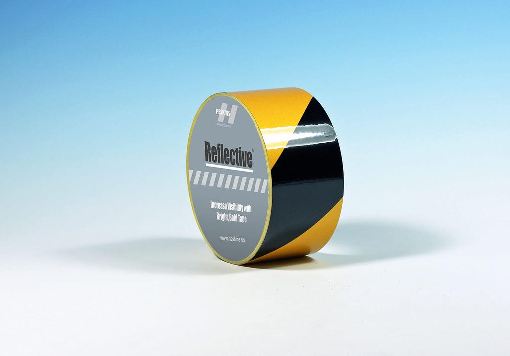 Reflective Tape Black/Yellow 2"x 10yds