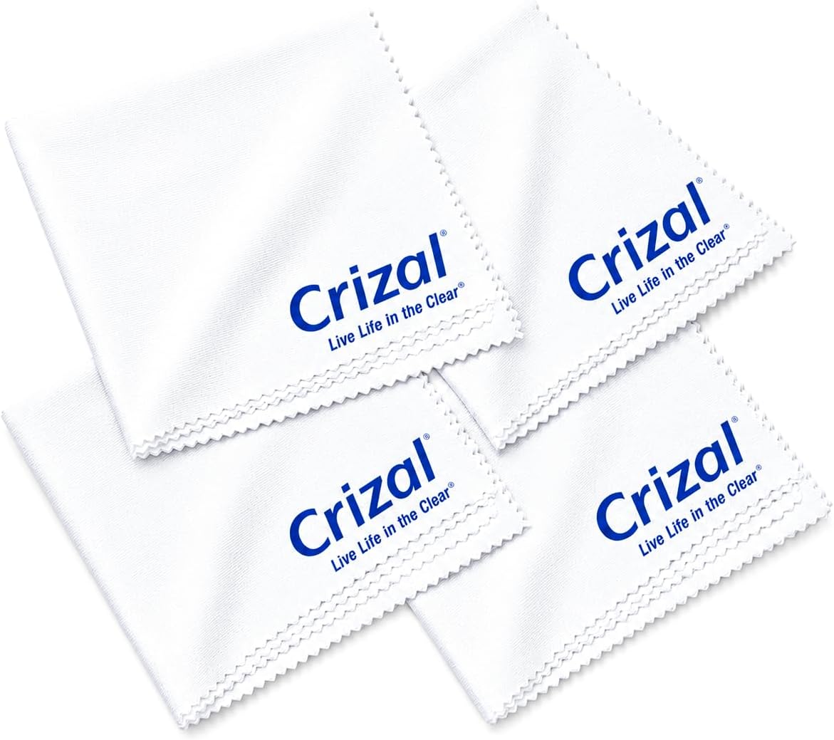 Microfiber Eyeglass Cleaning Cloth – Finest Microfiber Cloth Available | Designed & Tested by CRIZAL | Developed