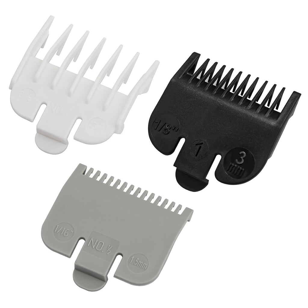 Guard Replacement for Wahl Clipper Guards Set, Hair Clipper Trimmer Guards #1-1/8" (3.0 mm), #1/2-1/16" (1.5 mm)