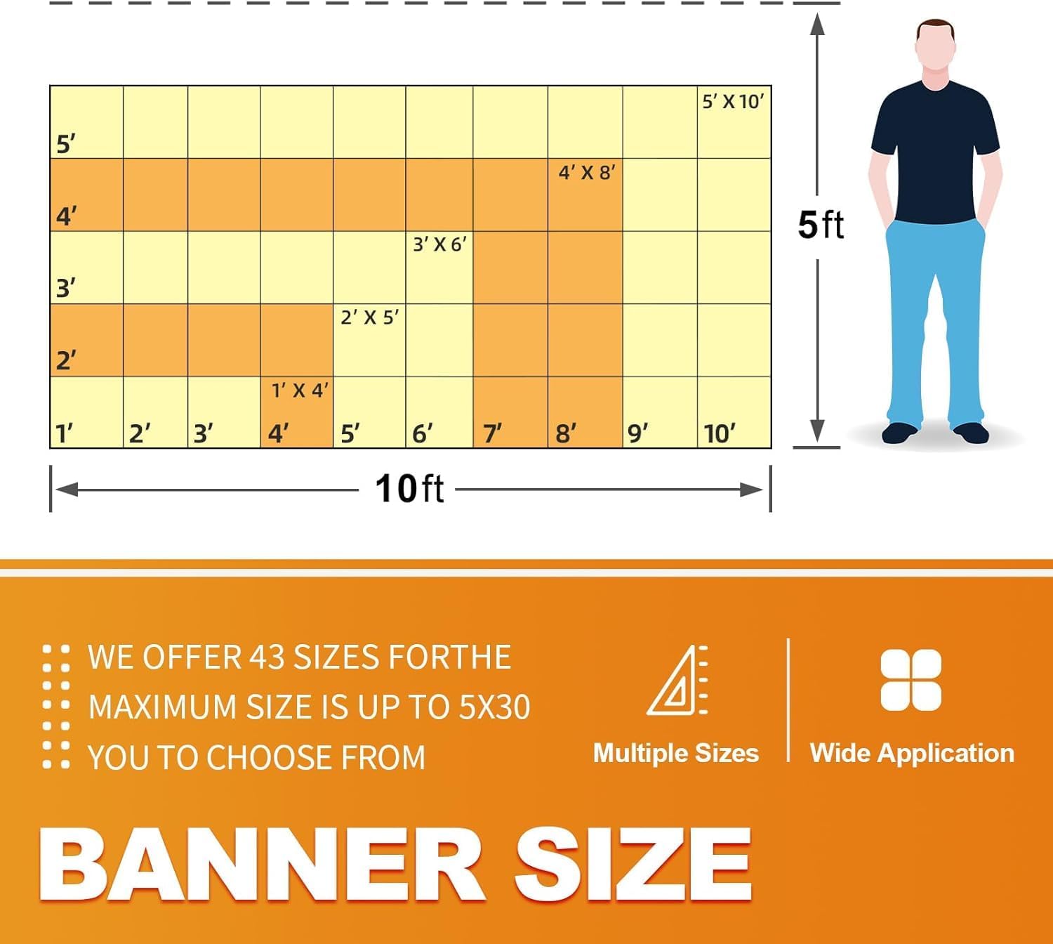 Custom Vinyl Banner-2ft x 4ft Full Color 13oz Banners and Signs Customize for Indoor Outdoor Display, Custom banner |