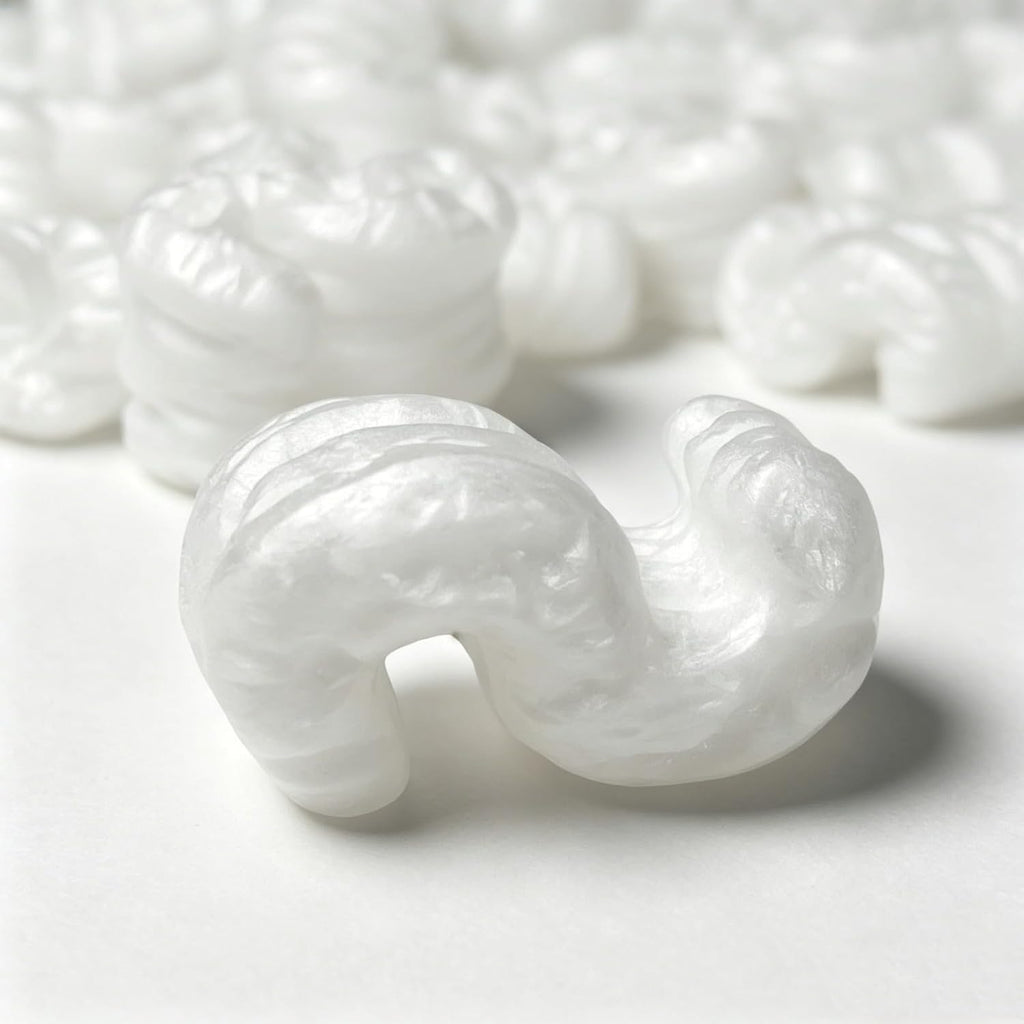Biodegradable Anti-Static Packing Peanuts, 30 Gallons / 4 Cu Ft S-Shaped Loose Fill, Void Fill Cushioning, Protective