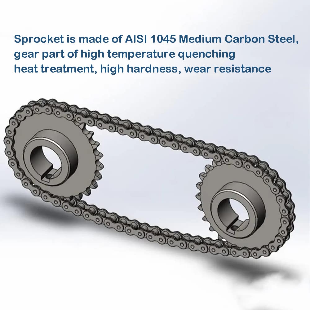 #35 Roller Chain Sprocket B Type 5/8" Bore Rust Prevention Hardened 10 Tooth
