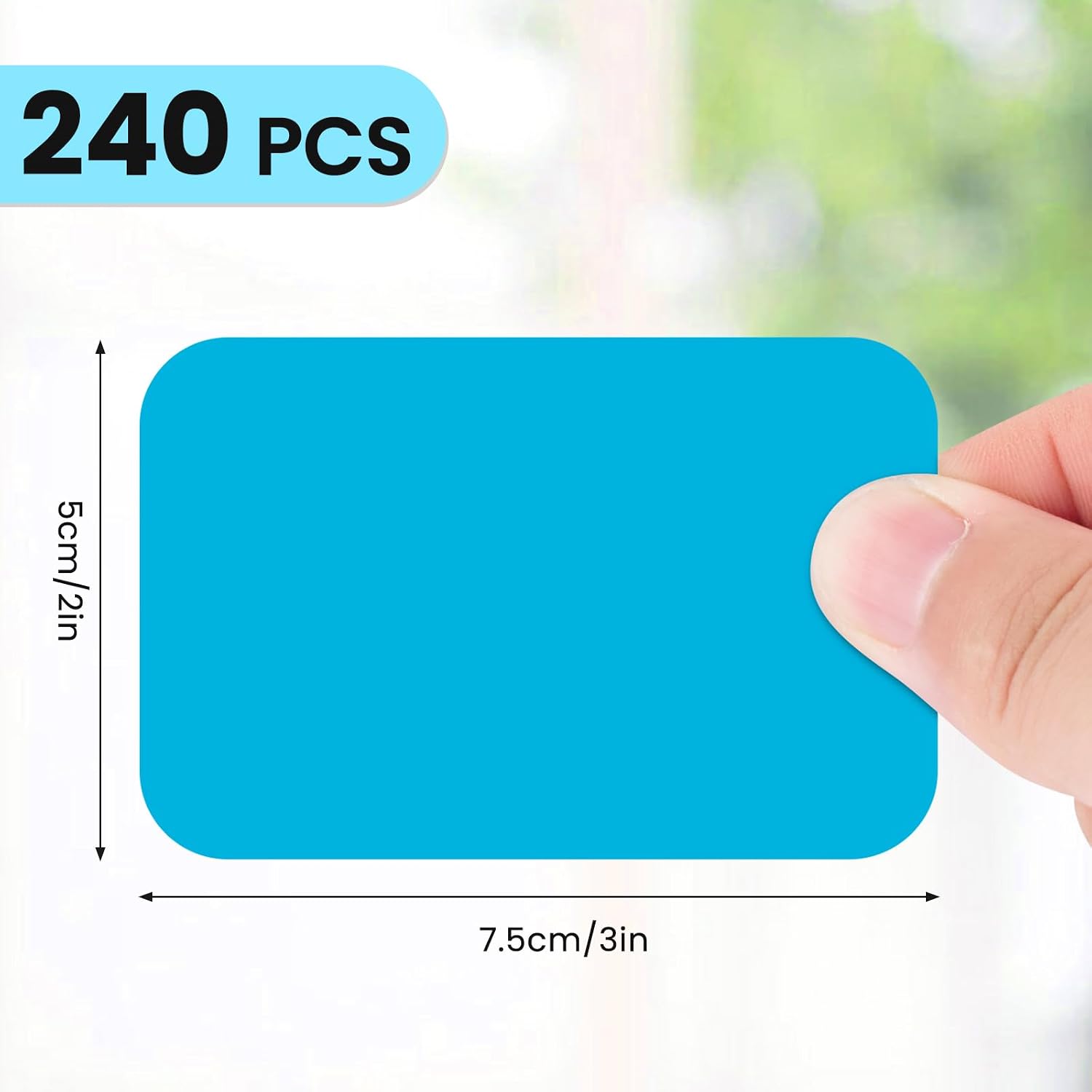 Name Tags,240 Pcs Name Tag Stickers for Classroom 2"x 3"Waterproof Name Labels for Locker&Water Bottles Adhesive