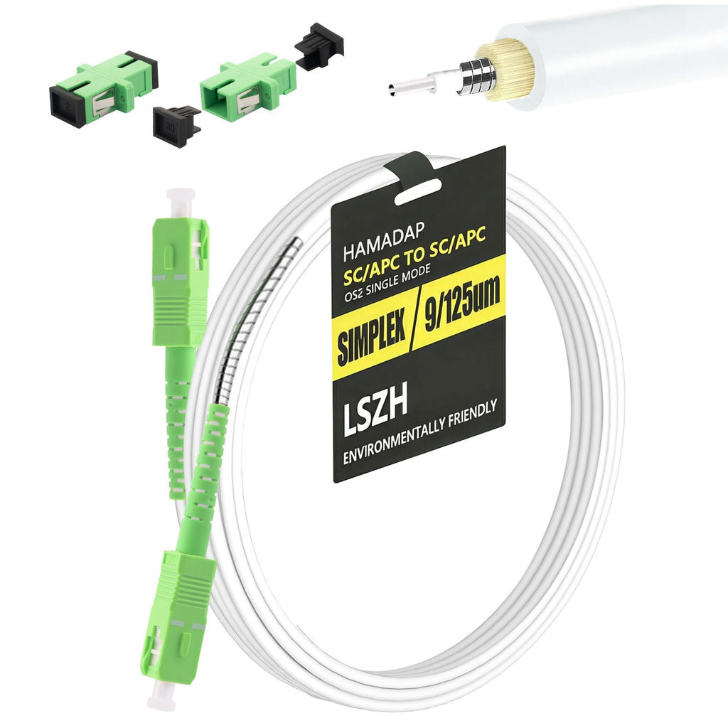 16FT Armored SC/APC Fiber Optic Internet Cable for Modem Relocation