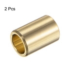 HARFINGTON 2pcs Sleeve Bearings 1/2" Bore 11/16" OD 1" Length Wrapped Oilless Bushing Brass Alloy for Transmission Conveyor System