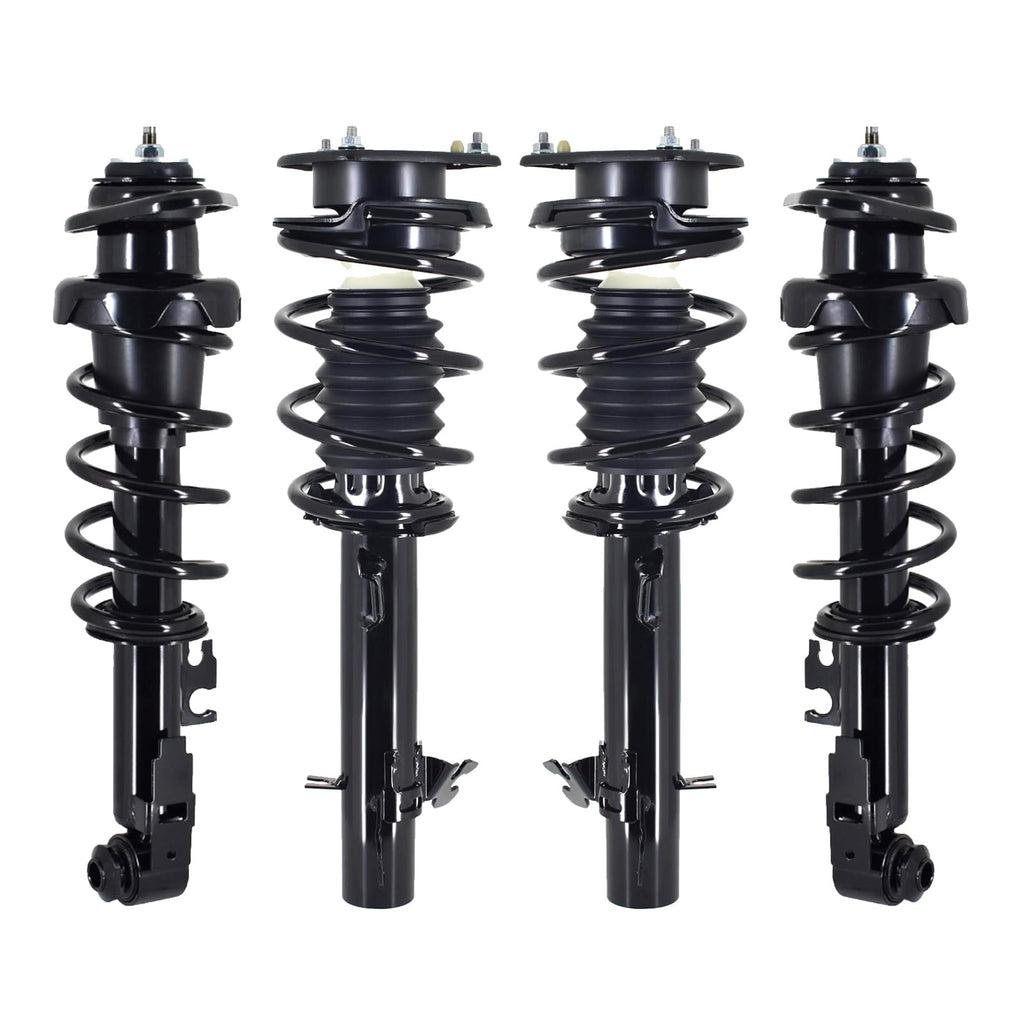 PM Auto Set of 4 Front-Rear Quick Complete Strut-Coil Spring Compatible With 2007-2015 Mini Cooper