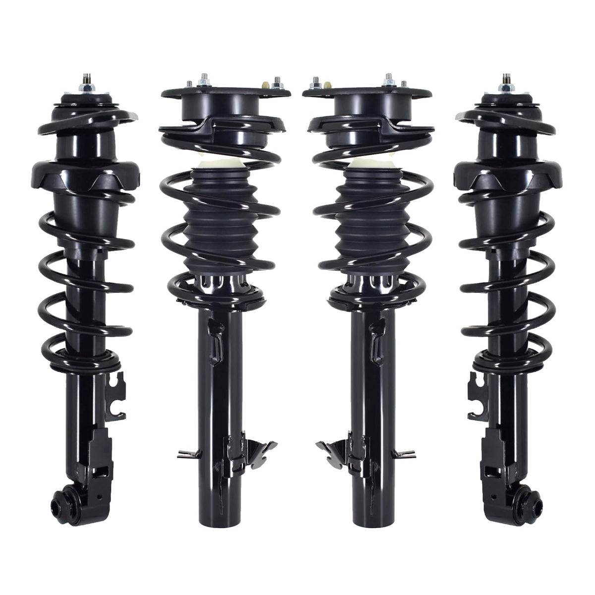 PM Auto Set of 4 Front-Rear Quick Complete Strut-Coil Spring Compatible With 2007-2015 Mini Cooper