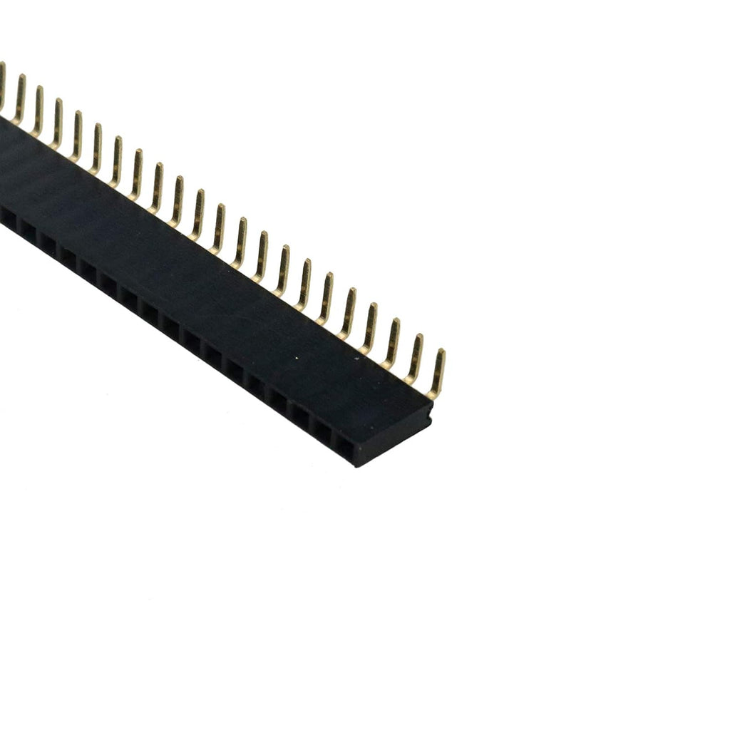 Xiaoyztan 10Pcs 40-Pin Right Angle Female Header 2.54mm