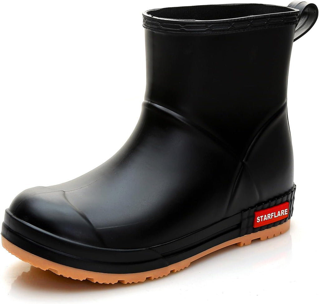 Rain Boots Women and Men Superior Anti-Slip Waterproof Rubber Boots Casual Chealsea Classic Ankle Boots Durable Rain