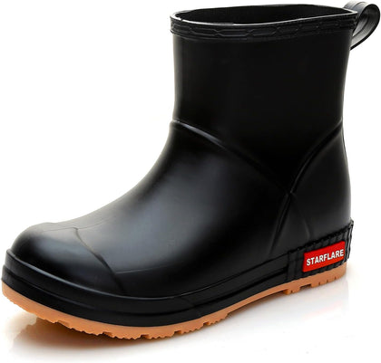 Rain Boots Women and Men Superior Anti-Slip Waterproof Rubber Boots Casual Chealsea Classic Ankle Boots Durable Rain