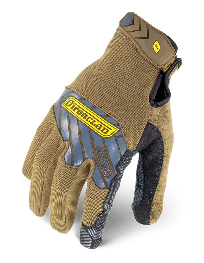 Command Grip Work Gloves; Touch Screen Gloves Conductive Palm and Fingers, Extreme Grip, Durable, Performance Fit