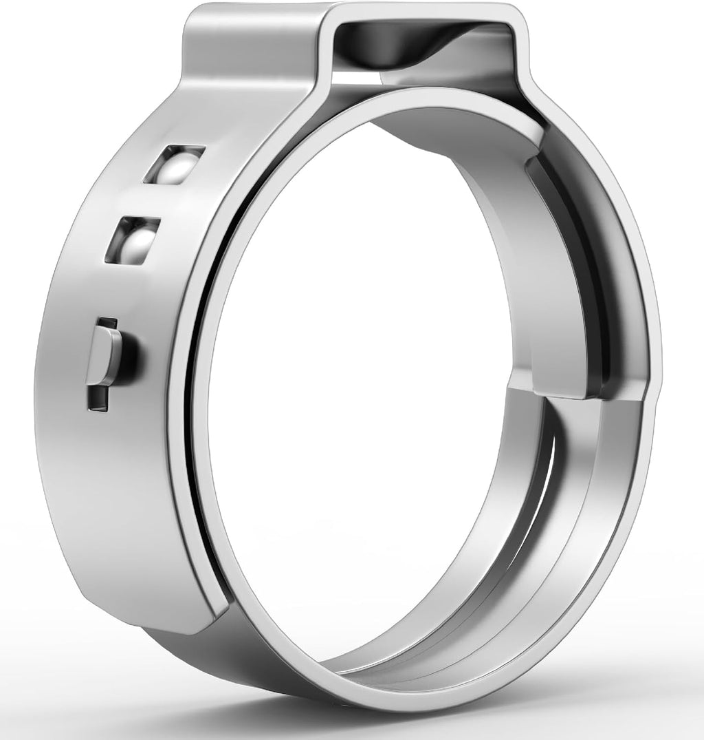 Bates- 1/2" PEX Cinch Clamp Rings, 50 Pack, Stainless Steel, PEX Pipe Clamps
