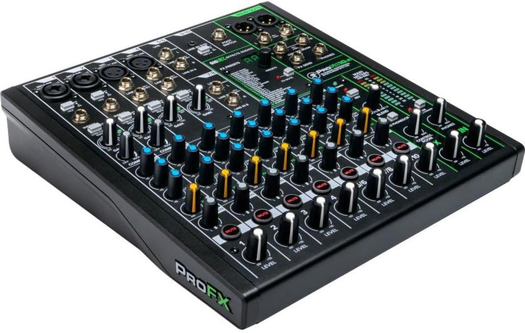 ProFX10v3 10-Channel Professional Analog Mixer with USB, Onyx Mic Preamps and GigFX Effects Engine | Includes Pro