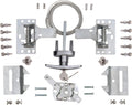 Garage Door Lock Kit with Spring Latch （Including All Hardware） Garage Door Lock Set Fits 1-3/8" Through 2" Thick