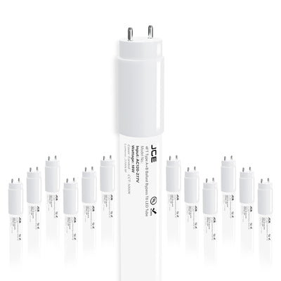 T8 LED Bulbs 4 Foot, Type A+B Ballast Bypass/Compatible, 18W 2250LM 5000K
