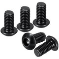 DTGN 100Pcs M6-1x12 Button Head Socket Cap Screw Carbon Steel Black Oxide