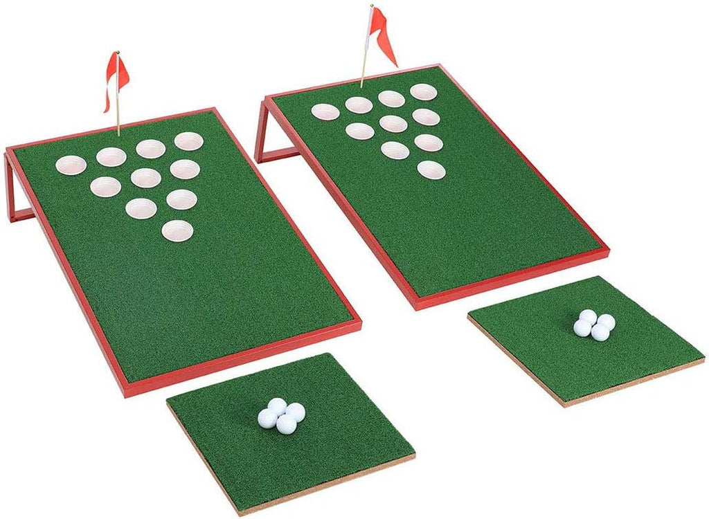 Golf Cornhole Set Exciting Golf Chipping Game Chip Shot Game for Tailgate Beach Backyard Man Cave