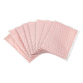 8pcs Clear Bubble Bags Zipper Packing Bag 6"x9" Light Pink
