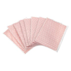 8pcs Clear Bubble Bags Zipper Packing Bag 6"x9" Light Pink