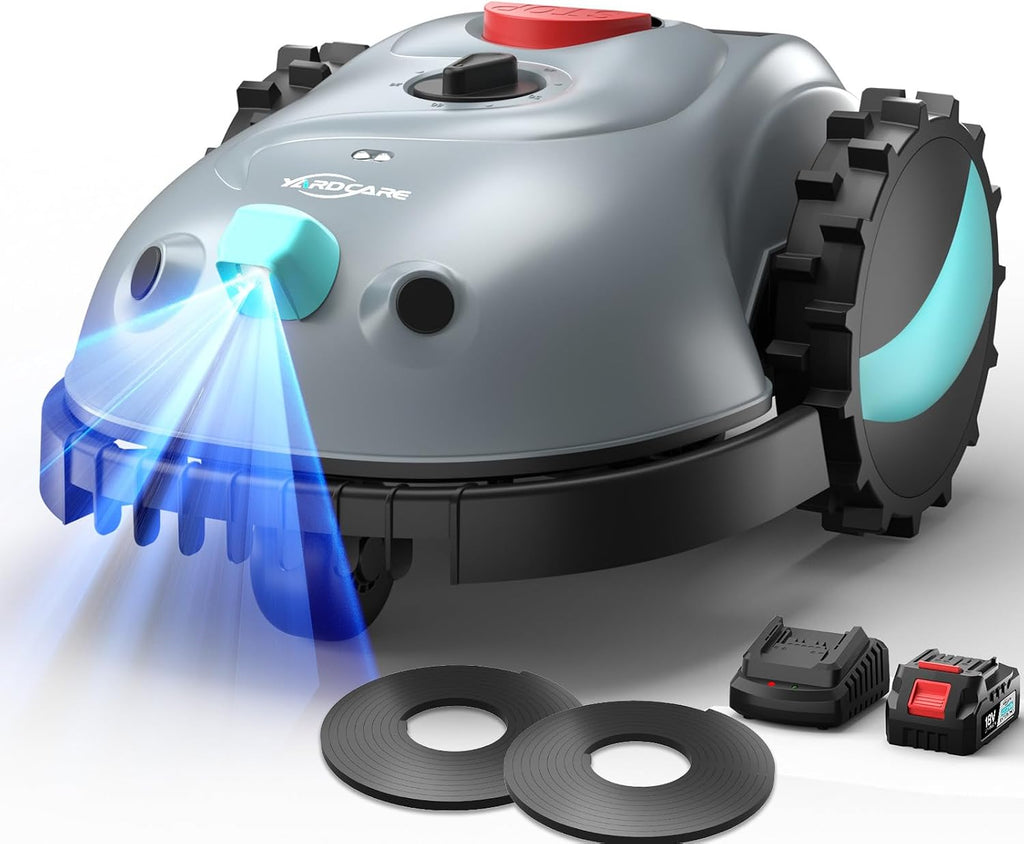 V100 Robotic Lawn Mower – Visual Navigation & Smart Obstacle Avoidance, Adjustable Cutting Height 0.8–2.4 in