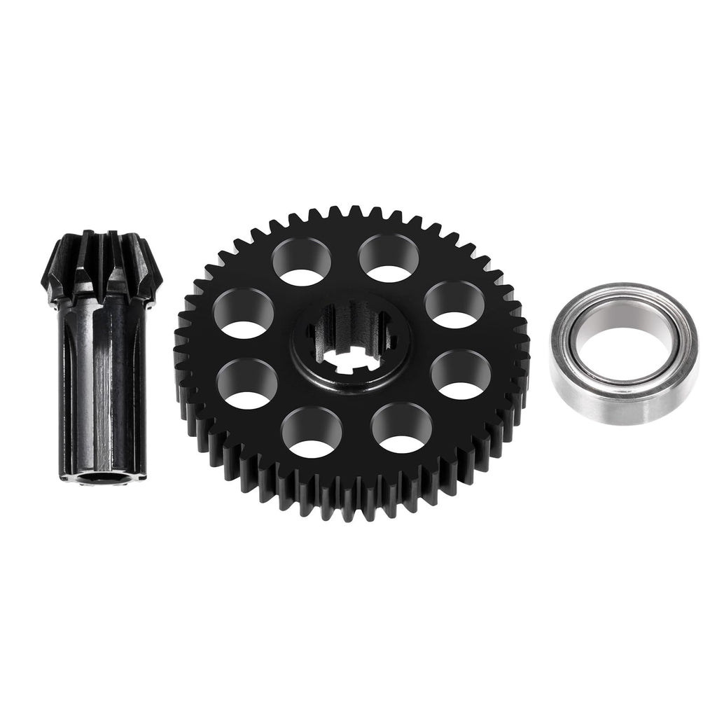 BRKRC Steel Diff Spur Gear Pinion Assembly Drive Gear for Hyper Go H16BM