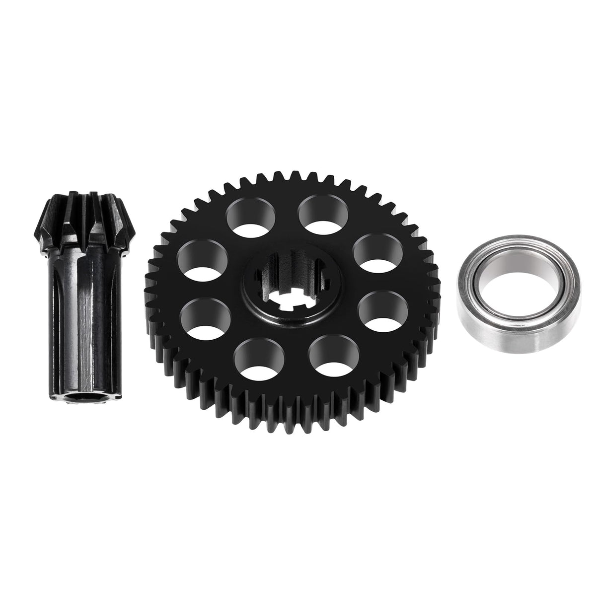 BRKRC Steel Diff Spur Gear Pinion Assembly Drive Gear for Hyper Go H16BM