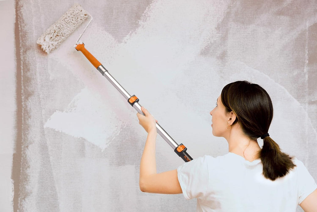 1.5-3 ft Long Paint Roller Extension Pole // Multi-Purpose Telescopic Extension Pole with Universal Twist-on Metal