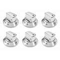 6 Pcs 318242275 Burner Control Knob for Electrolux Gas Cooktop Fits E30DF74TPSA E30GF74TPSA E36DF76TPSA E36GC76PPS E30GF74TPB Match Parts 3513943 AP5809411 PS9495232 EAP9495232