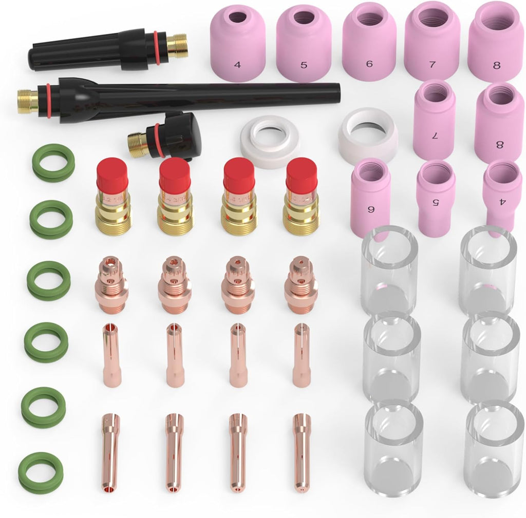 TOOLIOM 49-Piece TIG Torch Accessory Kit for WP-17/18/26