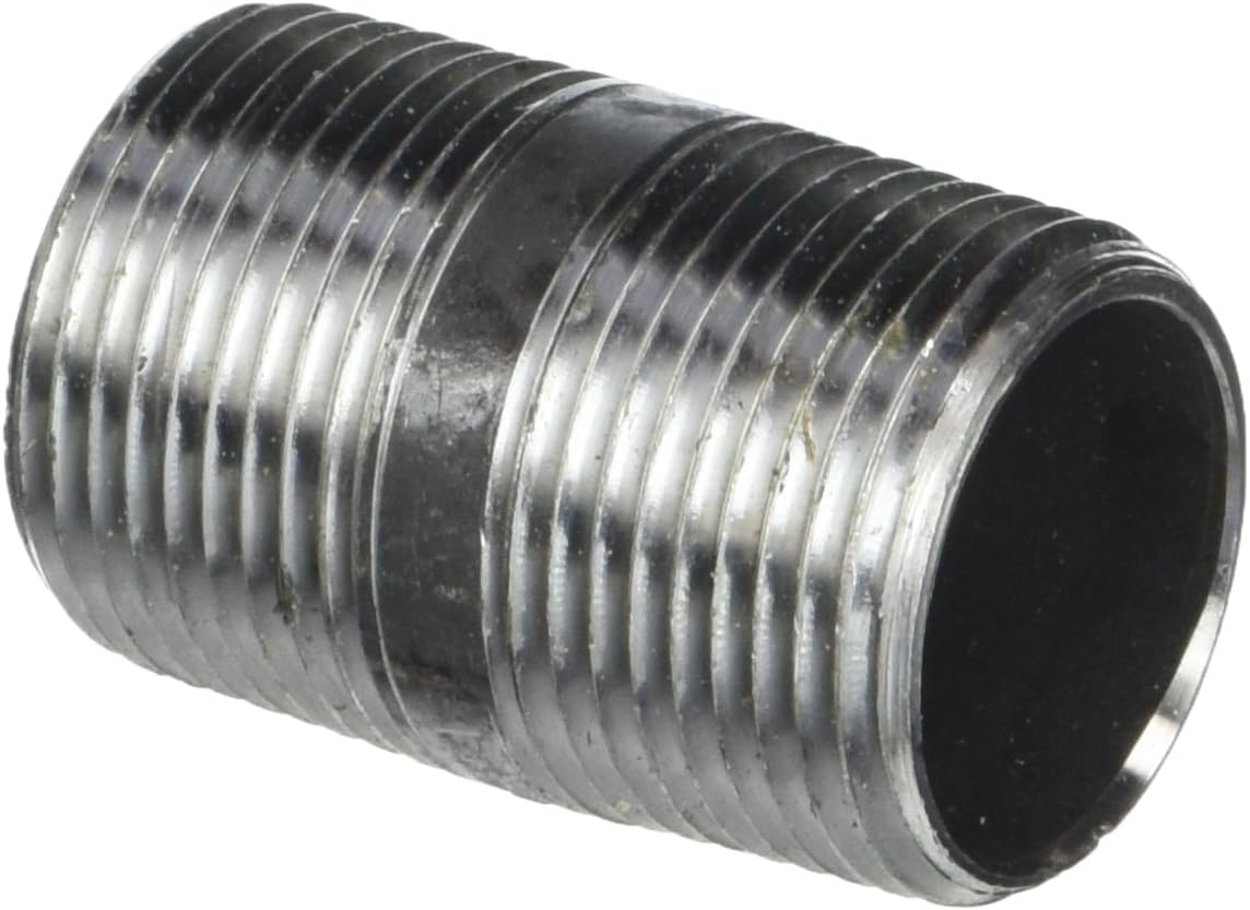 LDR Industries 300 1X2 Pipe Nipple, 1-Inch X 2-Inch, Black
