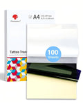 Tattoo Transfer Paper, 100 Sheets, A4 Size Tattoo Stencil Paper