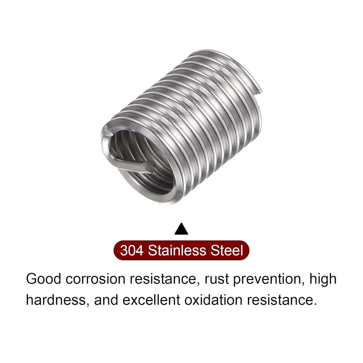 HARFINGTON 30pcs Wire Threaded Inserts 1/2-13 UNC 2D 25.4mm 304 Stainless Steel Helical Coiled Wire Thread Sleeve