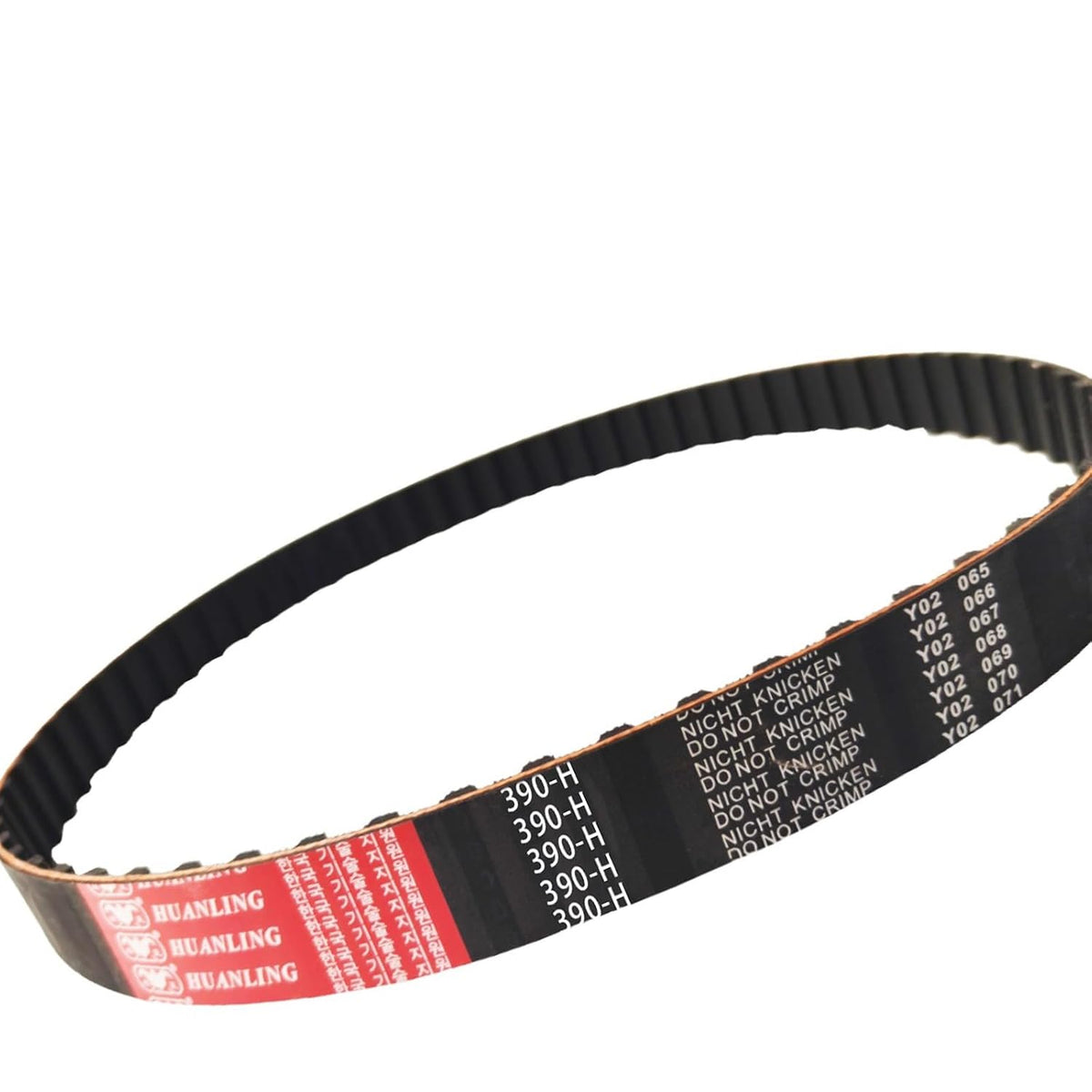 390-H-100 H Timing Belt, 39" Pitch Length, 1" Width, 78Teeth