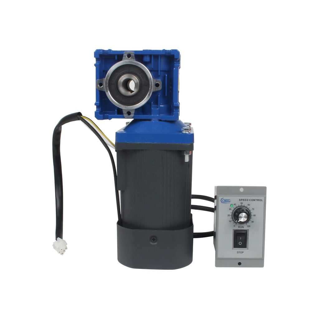 CNCTOPBAOS 120W Worm Gear Motor NMRV30 Gearbox 40:1 40K w/Speed Governor