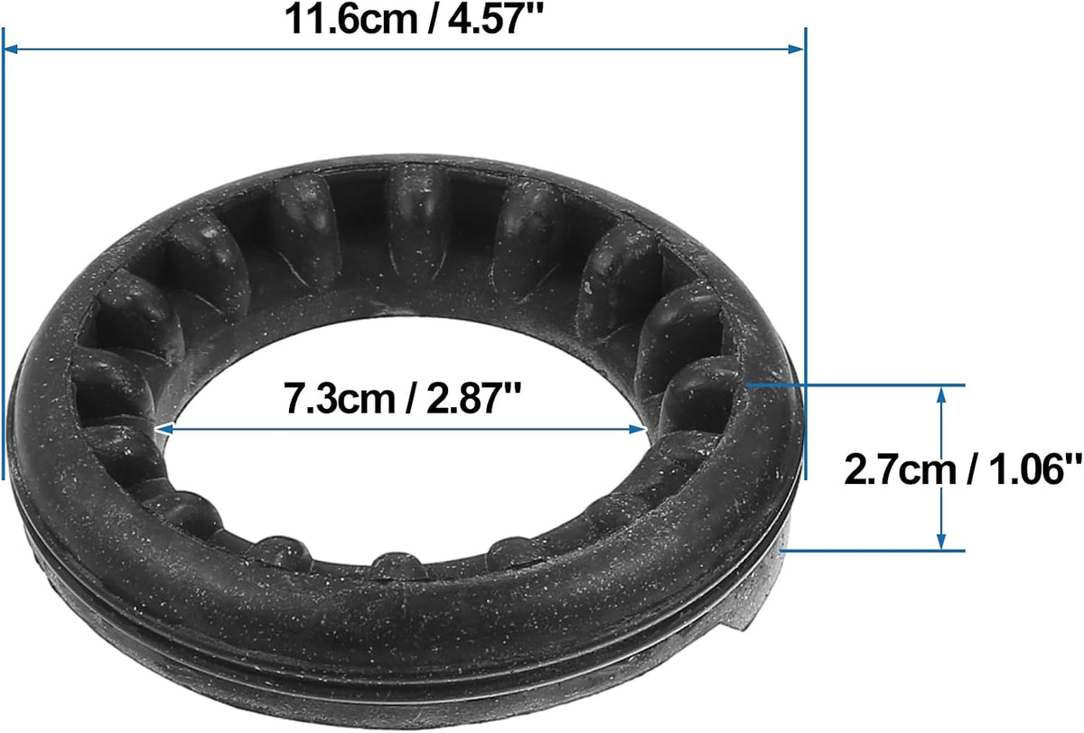 X AUTOHAUX 2 Pcs Black Rear Upper Suspension Coil Spring Insulator No.BP4K28012A for Mazda 3 04-13 for Mazda 5 06-10 for Mazda CX-7 07-12
