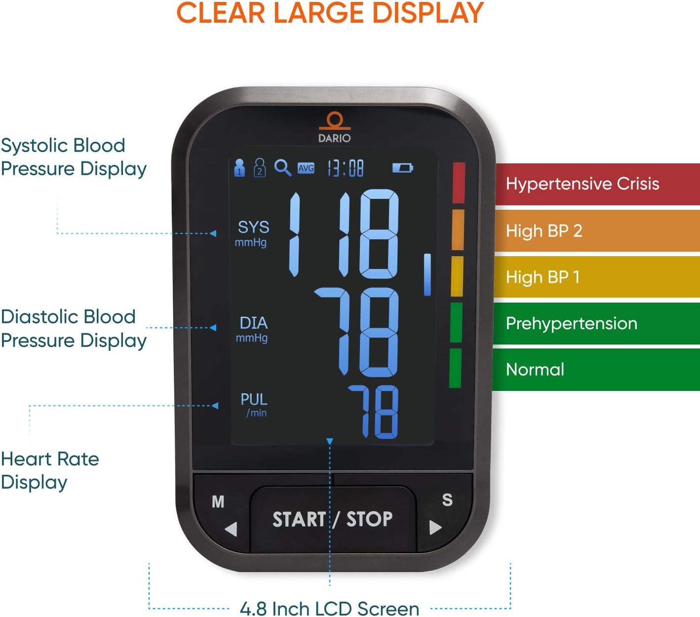 Gen-2 Blood Pressure Monitor for Home Use | Smart App & Carry Case