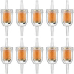 10 Pack 1/4 Inch Inline Fuel Filter Universal Gasoline Filters 1/4" & 5/16"