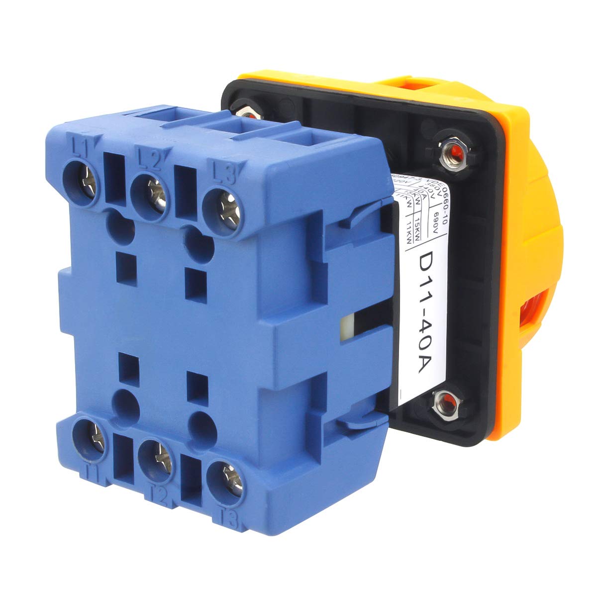 Universal Switch 2 Position 3 Phase Panel Rotary Selector Changeover Switch GLD11 40A AC 690V 40A