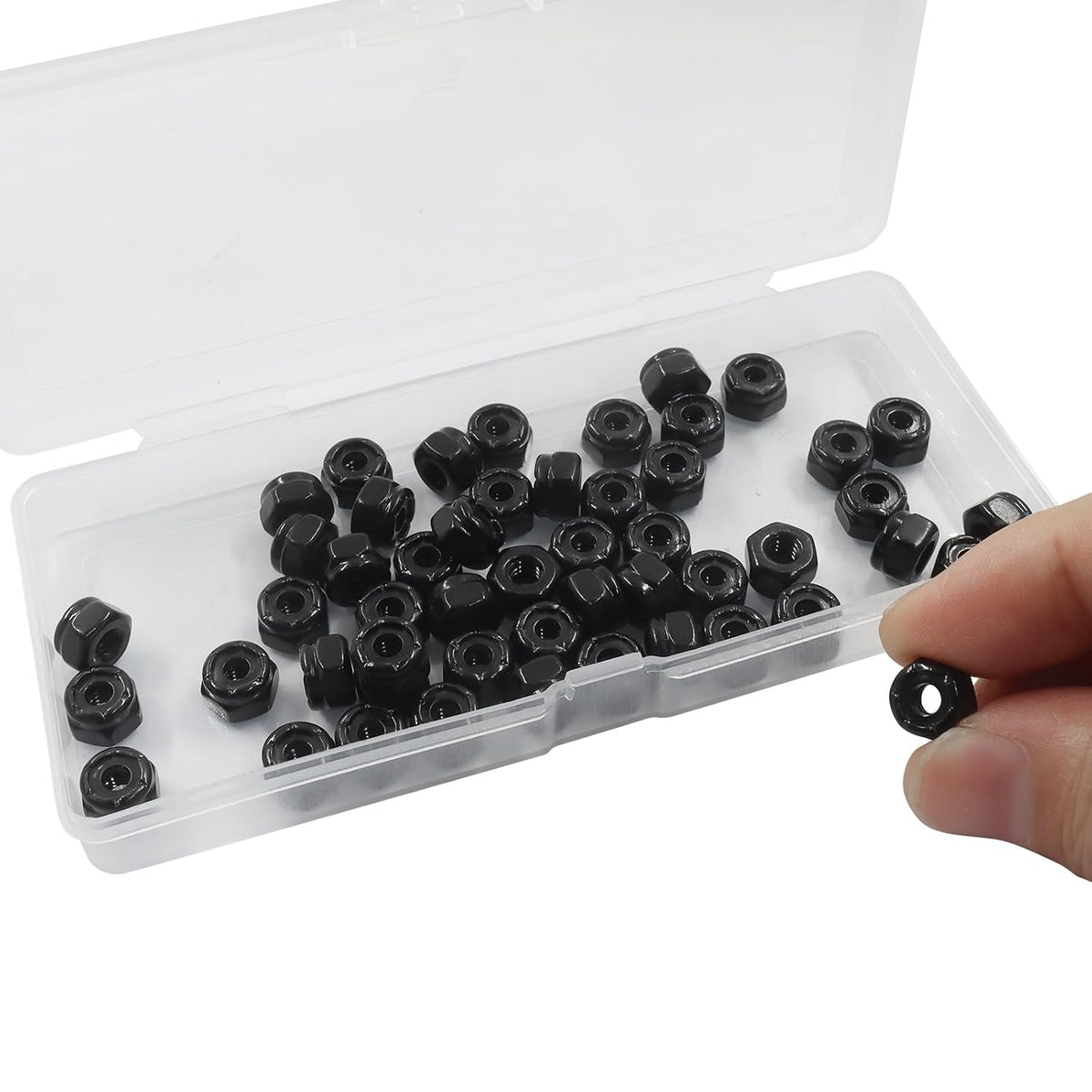 50 Pack #8-32 Nylon Insert Hex Lock Nuts