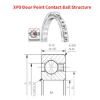Four Point Contact Ball Bearing Thin Section Deep Groove Angular Contact