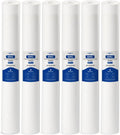 20" x 2.5" 25 Micron Whole House PP Sediment Water Filter Cartridge, 6 Pack