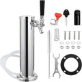 Single Beer Tap Draft Kegerator Tower, 3" Keg Tower for Countertop