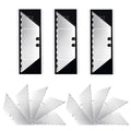 Utility Knife Blades, SK5 Box Cutter & Razor Blades-Serrated Edge