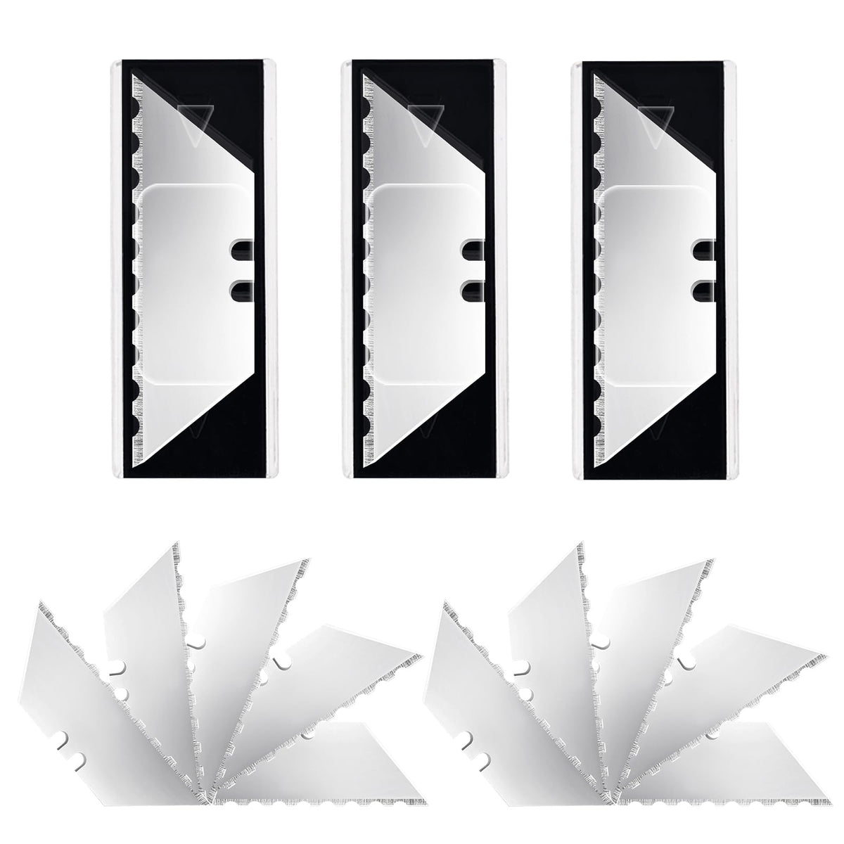Utility Knife Blades, SK5 Box Cutter & Razor Blades-Serrated Edge